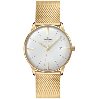 JUNGHANS Meister MEGA Solar Milanaiseband Gold 38 mm 59/7600.46