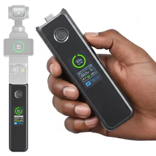 Osmo Pocket 4P/4/3 Akku, 20W Schnelllade-Batteriegriff-Zubehör, 5000mAh | kompatibel mit DJI Pocket 4/3 mit LCD-Vollfarbdisplay, Ladegeschwindigkeit, Batterietemperatur sichtbar