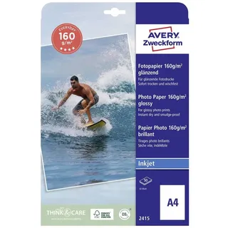Avery Zweckform Fotopapier DIN A4, 160 g/m2, 50 Blatt