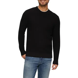 s.Oliver Strickpullover mit Musterstruktur Schwarz XL