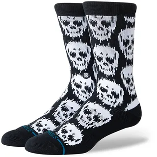 Stance Static Skull Crew Socken Schwarz/Weiß 38-42