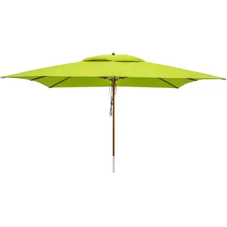 anndora® Sonnenschirm 3 x 4 m Grün Limette Gartenschirm Marktschirm Gastronomie