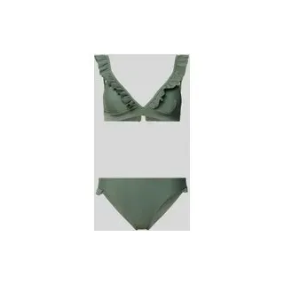 Bikini-Set mit Rüschen Modell 'BOBBY', Oliv, 44