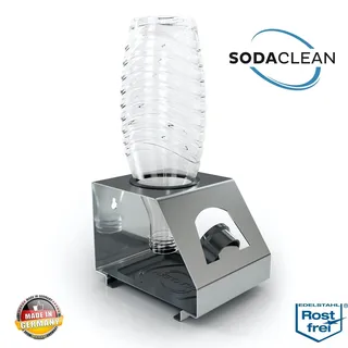 SodaClean® 1er Flaschenhalter aus Edelstahl für SodaStream Duo Crystal Flaschen
