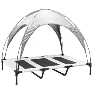 vidaXL Hundekorb vidaXL XL 100 x 80 cm silbergrau