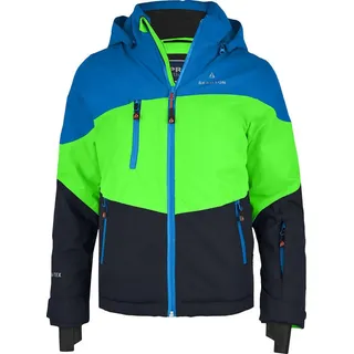 Bergson Skijacke VOLKER neo (maxi) Kinder Skijacke, extra weit für extra viel Spaß im Schnee!, Normalgrö grün 152