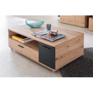 MCA furniture Couchtisch Couchtisch Cortona, Wohnzimmertisch, Balkeneiche / anthrazit (no-Set), 115 cm, Tischplatte aus hochwertiger Holzwerkstoff braun