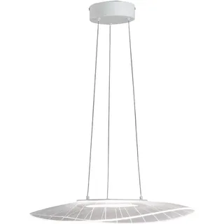 Fabas Luce Vela 1-flg. 59 cm oval weiß