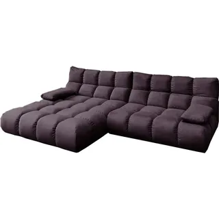 KAWOLA Ecksofa VIVIEN Polyester 2-Sitzer Lila
