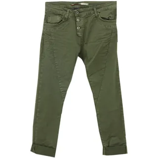 Please, P 78A_DR7DLB-P78A, Damen Jeans Hose Twill Stretch 3732-green L - L