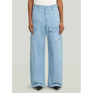 G-Star Belted Cargo Loose Jeans | Hellblau - Damen, - 27-34