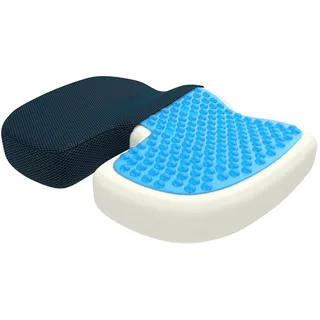 bonmedico Sitzkissen orthopädisch, Schwarz Netz, Standard 45x35x7cm,40-90kg