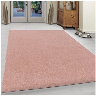 Teppich Teppich ATA ROSE 200 X 290cm Rechteck, SchönesWohnen24 rosa 200 cm x 290 cmSchönesWohnen24