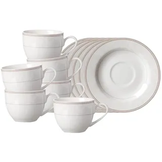 Ritzenhoff & Breker Espressotasse mit Untertasse 0,09 l Beige 6 St.