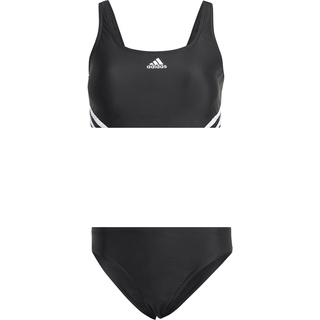 adidas 3S SPORTY BIK Bikini Set Damen in black-white, Größe 40 - schwarz