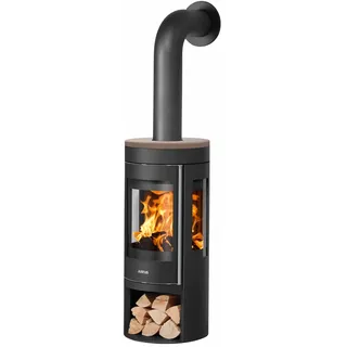 Justus Mino Trios 2.0 Stahl schwarz/Abdeckplatte Keramik grappa