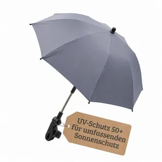 fillikid Sonnenschirm Exklusiv für Kinderwagen & Buggys in Grau | Gr.: onesize