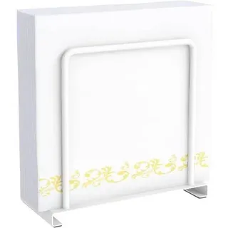 Serviettenhalter Metall Weiß für Tisch Küche Deko 14cm Upgrade