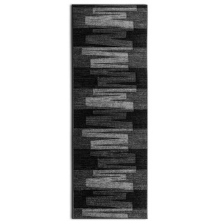 Karat Teppich-Läufer auf Maß gekettelt | Via Veneto schwarz | 80x300 cm