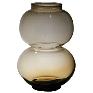 INNA-Glas Kugelvase Kugelige Glas Vase HERIBETO, recycelt, orange-brau orange