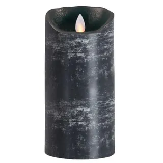 SOMPEX LED-Kerze Flame LED Kerze anthrazit 18cm (Kerze), mit Timer, Echtwachs, täuschend echtes Kerzenlicht schwarz