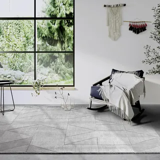 Villeroy & Boch Ursule Wollteppich 160 x 230 cm Grau