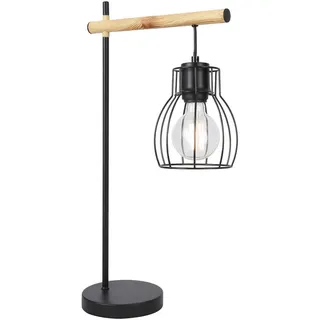 Tischleuchte, Schwarz, Metall, Boho,Boho, 29x55x15 cm, einfach zu transportieren, Lampen & Leuchten, Innenbeleuchtung, Tischlampen, Tischlampen
