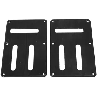 Standard-Gitarren-Rückplatte, 2 Stück E-Gitarren-Rückwand, 6 Löcher, 3 Steckplätze, Schaltungsverdrahtung, Hintere Abdeckung, Tremolo-Federhohlraum-Rückplatte