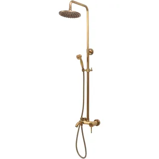 TRIZERATOP Fala, Duschgleitstange + Brausehalter, Duschsäule, Duschpaneele RETRO BRONZE 2