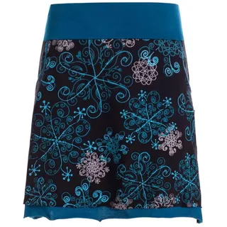 Vishes Sommerrock Kurzer Damen Sommer-Rock Sommerröcke mit Blüten bunt bedruckt Elfen, Hippie, Ethno Style schwarz 32-34