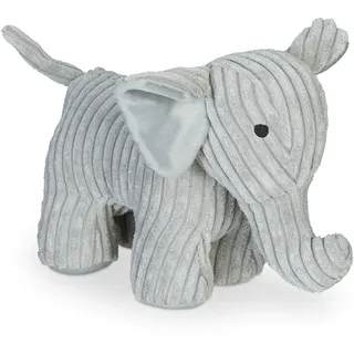 Relaxdays Türstopper Elefant Grau 22 cm