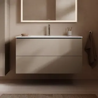 Duravit Waschtischunterschrank 2 Auszüge 102 x 55 x 48,1 cm Beige Matt