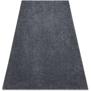 Teppich Teppichboden San Miguel Grau 97 Eben, Glatt, Einfarbig Grey 200x400 Cm
