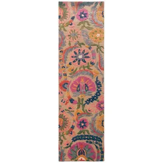 KADIMA DESIGN HEDDA Wollteppich 80 x 300 cm Mehrfarbig