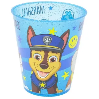 PAW PATROL Becher Kinder Becher Set 4 teilig 285 ml aus Polypropylen, 4-tlg. blau