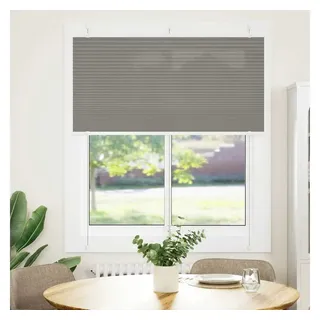 vidaXL Plissee Anthrazit 120 x 100 cm / Fenstergröße (Velux) schwarz