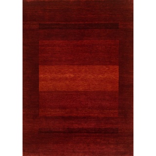 Cazaris Orientteppich, Rot, Textil, Farbverlauf, rechteckig, 170x240 cm, Handmade in India, für Fußbodenheizung geeignet, pflegeleicht, strapazierfähig, Teppiche & Böden, Teppiche, Orientteppiche