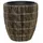 Polyrattan Pflanztopf 28 30 cm braun mit Einsatz