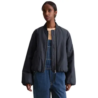 Marc O'Polo DENIM Blouson im Aviator-Stil relaxed fit cropped aus recyceltem Polyester blau XL (42)