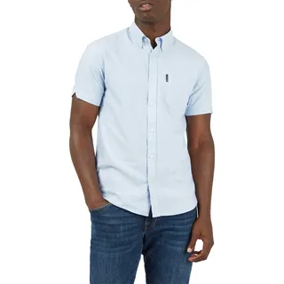 Ben Sherman Herren Freizeithemden 'Signature Oxford' Unifarben Polokragen - L
