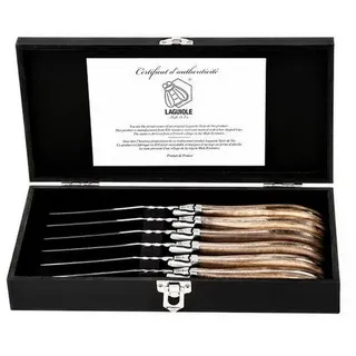 Laguiole Style de Vie Laguiole Messerset 6-tlg. Olivenholz