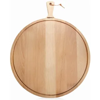 Boska Servierbrett Rund Amigo XXL Holz 1 50 cm Braun