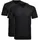 Vorteilspack 1/2 Arm Unterhemd V-Neck Schwarz 2XL Pack