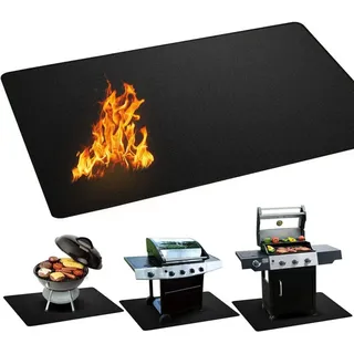 Keyoung - Feuerfeste Matte Kamin Feuerfeste Unterlage Kaminbodenplatte Flammensichere Matte für den Innenbereich Glasfaserteppich für Herd und