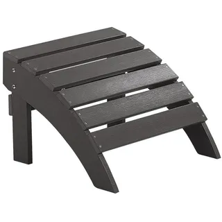 Beliani Fußhocker Grau 43x50x34