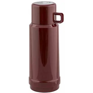 ROTPUNKT Isolierflasche 1 Liter mit integriertem Becher - Hochwertige Isolierkanne Made in Germany I Bis zu 24 h heiß & 36 h kalt (Jesper 60, Maroon)