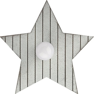 Licht-Erlebnisse Wandleuchte »TOY STAR«, Wandlampe Holz Stern Optik E14 dekorativ Kinderzimmer beige
