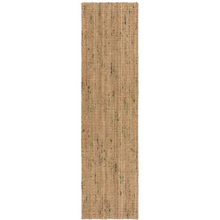 KADIMA DESIGN ERME Juteteppich 60 x 300 cm Beige/Grün