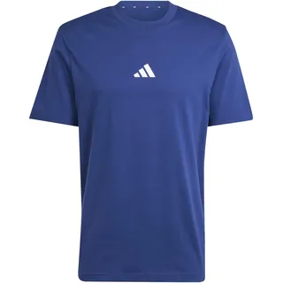 adidas Essentials Small Logo Single Jersey Kurzarm-T-Shirt Dark Blue / White S