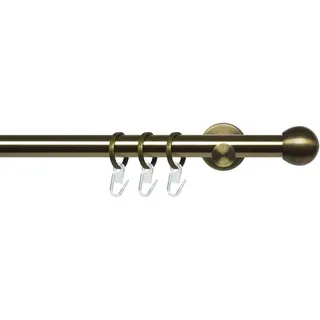LIEDECO Vorhangstange Stilgarnitur Kugel 1-läufig Ø 20 mm 240 cm Gold